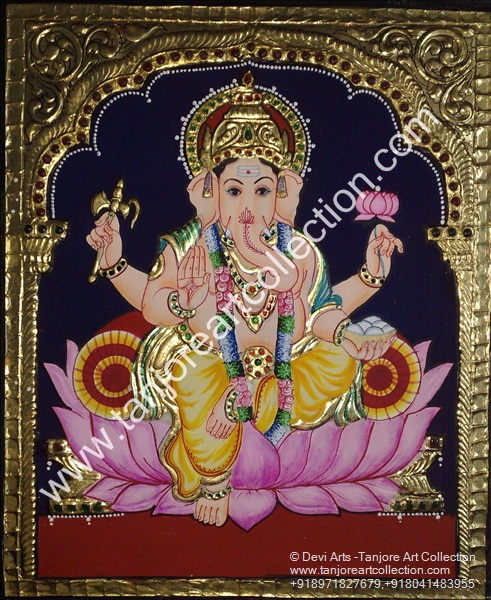 Ganesha On Lotus