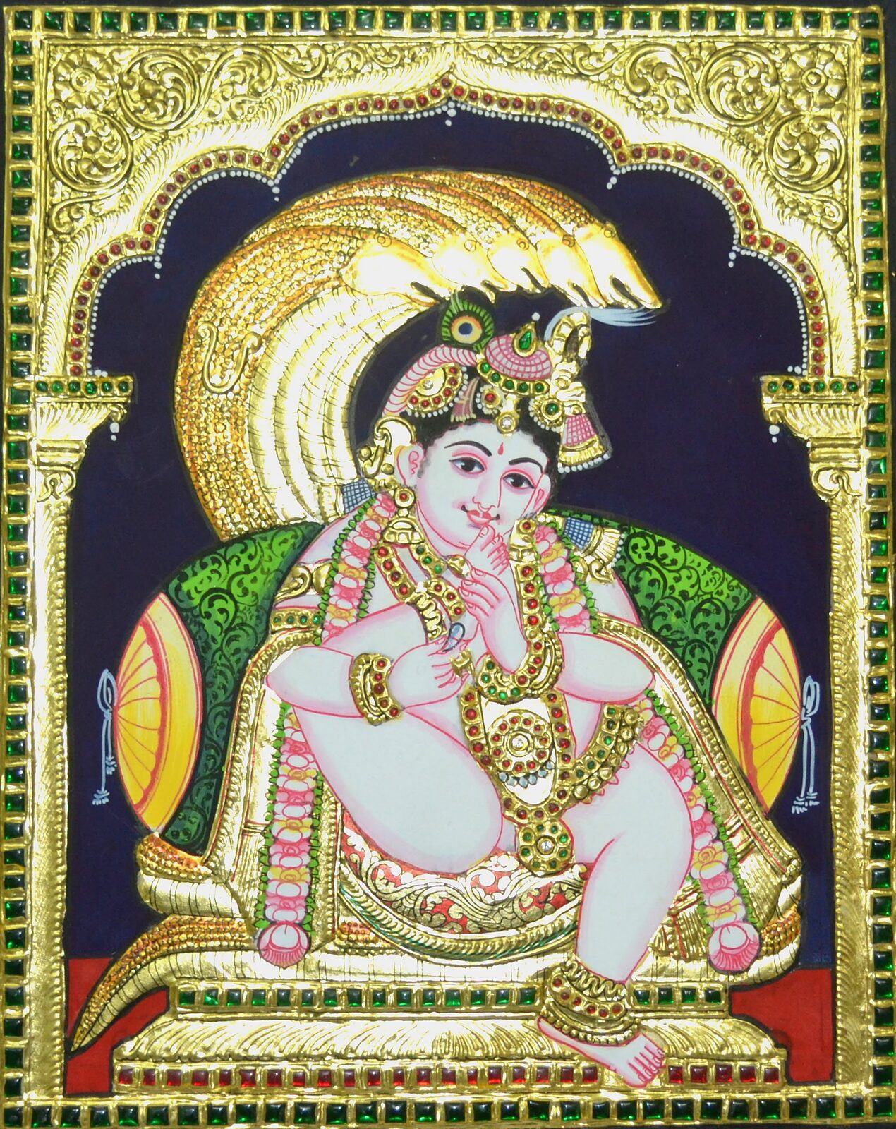 Krishna Tanjore painting